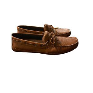 G.H. Bass & Co. Mens Amalfi Leather Loafers Size 10.5 M Tan Slip-On Moccasin